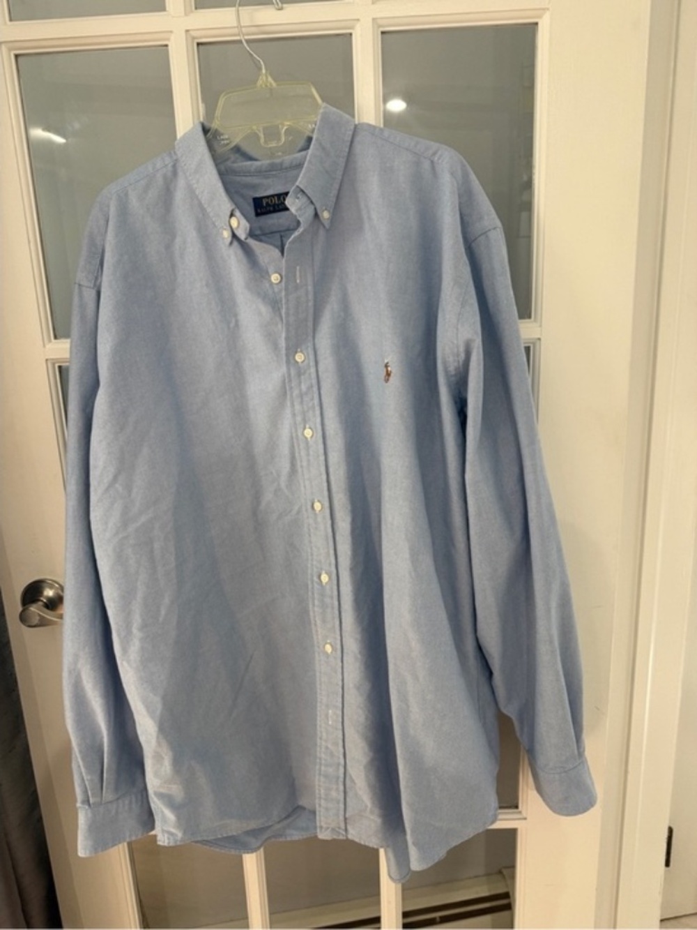 Classic Ralph Lauren Light Blue Button-Down Oxford Shirt